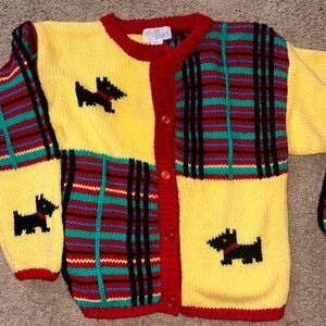 Vintage knitted Colorful Cardigan